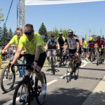 Cyklo pelotón vyrazil z Piešťan smer Trebatice | Foto: Michaela Martišíková, Trnavské rádio