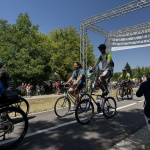 Niektorí cyklisti povýšili pelotón na vyššiu úroveň | Foto: Michaela Martišíková, Trnavské rádio