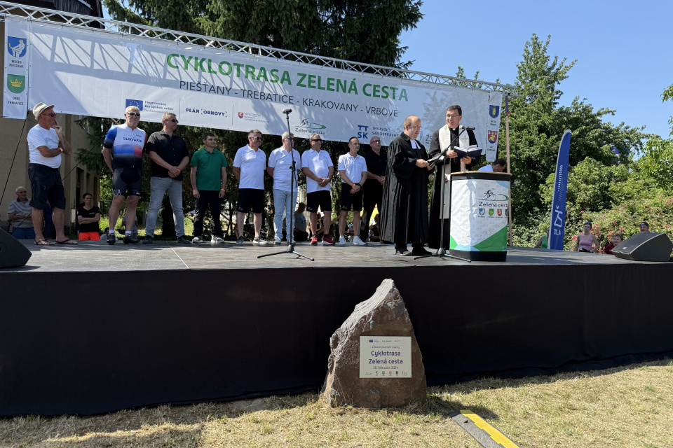 Pokrstenie cyklotrasy Zelená cesta | Foto: Michaela Martišíková, Trnavské rádio